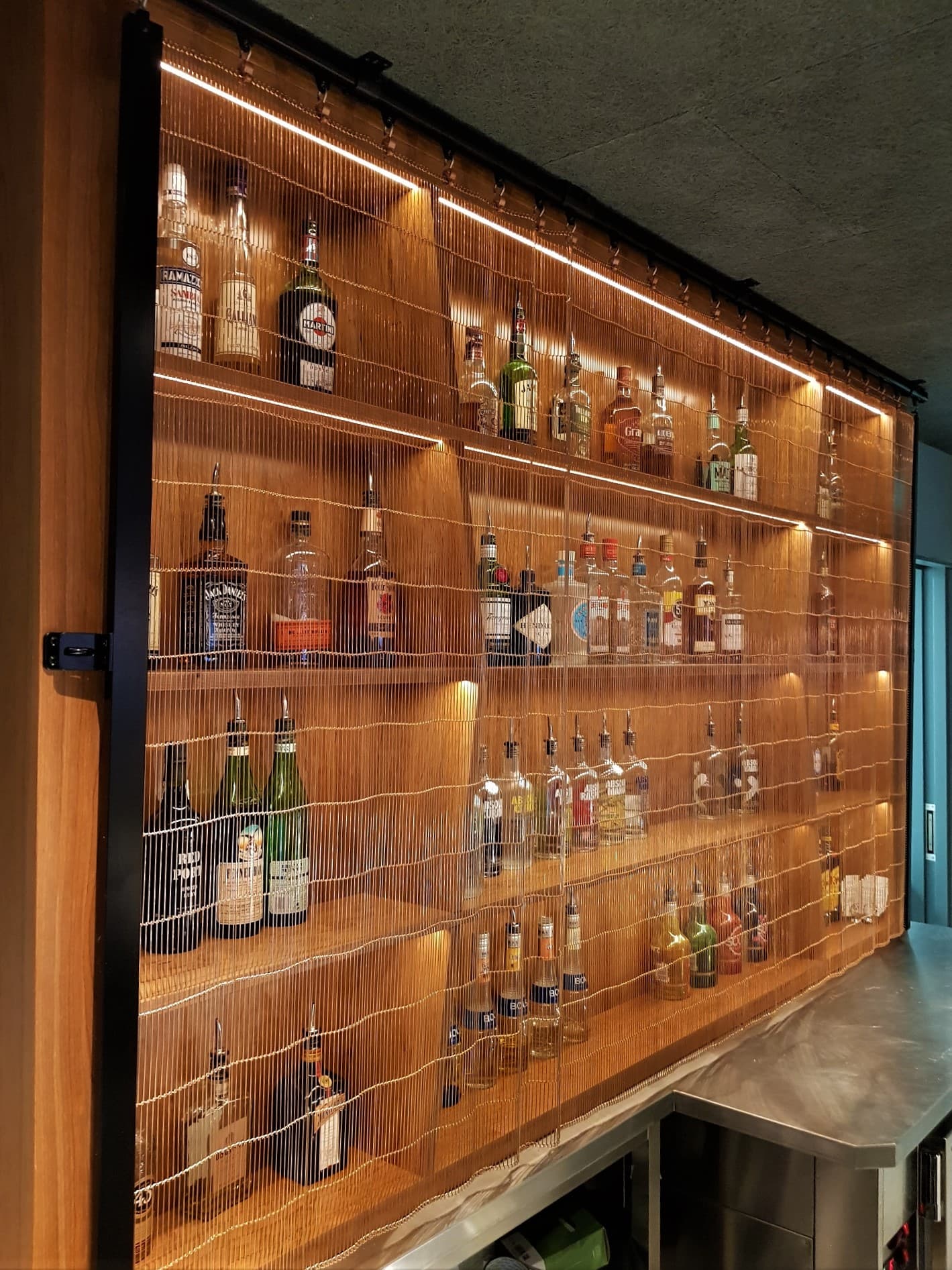 Pahlfer. metallnät GR.100 brons. Enkel clips